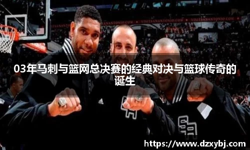 03年马刺与篮网总决赛的经典对决与篮球传奇的诞生